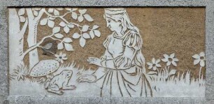 Heiligkreuz-Schule — Südflügel — Wandbild