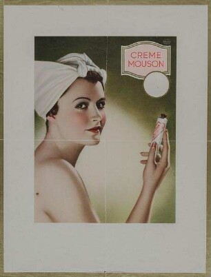 Werbeaufnahme für Creme Mouson