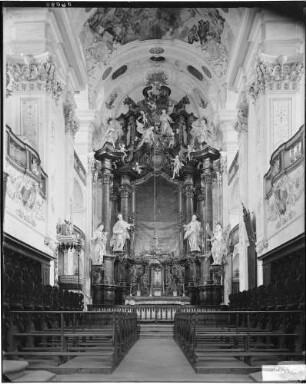 Schöntal Kloster Schöntal Abteikirche Sankt Joseph Innenbereich Hochaltar von Johann Michael Kern (um 1773)