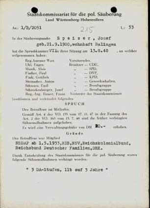 Speiser, Josef