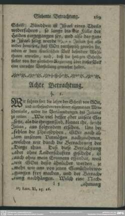 Achte Betrachtung