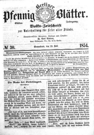 Nr. 30, Sonnabend, den 22. Juli
