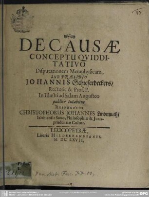 Dissertatio de causae conceptu quidditativo