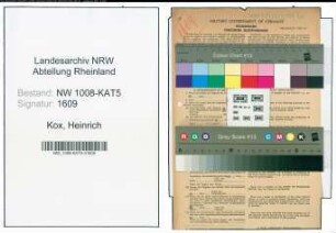 Entnazifizierung Heinrich Kox , geb. 13.06.1882 (Schreinermeister)