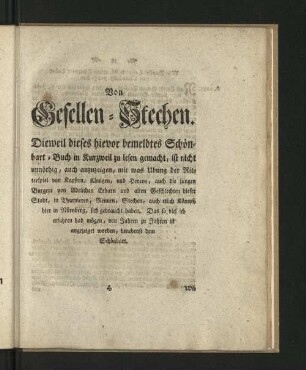 Von Gesellen-Stechen.