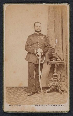 Porträt von Carl Christian Bilkenroth in Uniform : Porträt von Carl Christian Bilkenroth in Uniform. Visitfoto