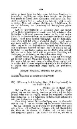 Führung des Lehrberichtes (Schultagebuches) in der Volksschule : [V. Volksschulwesen]