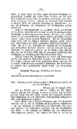 Führung des Lehrberichtes (Schultagebuches) in der Volksschule : [V. Volksschulwesen]