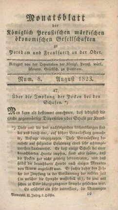 Num. 8. August 1823.