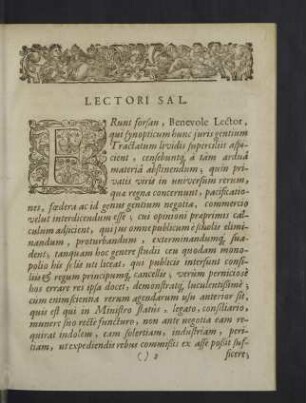 Lectori Sal. Praefatio.