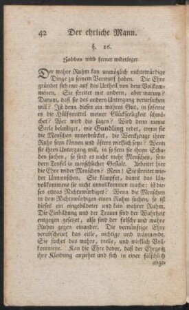 §. 16. Hobbes wird ferner widerleget