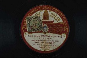 Les huguenots : Air de la reine / (Meyerbeer)