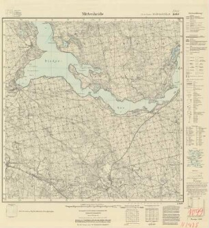 2495 (alte Nr.: 1099) Mittenheide, Meßtischblatt (4cm - Karte)