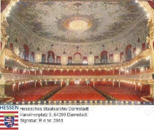 Österreich, Wien / Ronacher Theater (Innenraum - Blick zur Zuschauerempore; Inhaber Bernhard Labriola, Deutschlands schönstes Varieté)