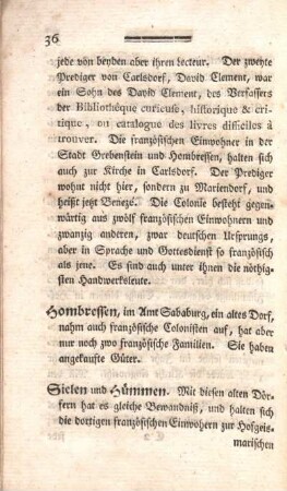 Sielen und Hümmen.
