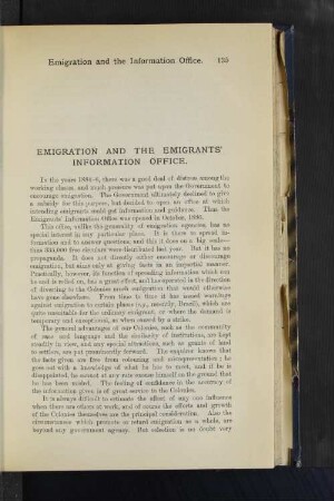 Emigration and the Emigrants' Information Office