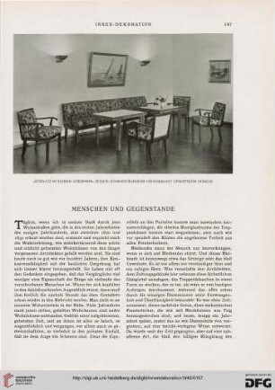 Menschen und Gegenstände