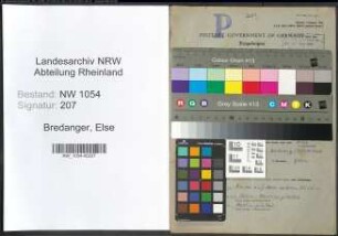 Entnazifizierung Else Bredanger , geb. 12.07.1891 ()