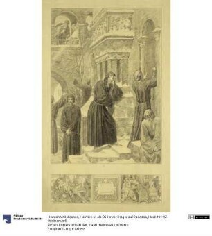 Heinrich IV. als Büßer vor Gregor auf Canossa