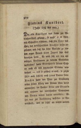 Flavius Kunibert. (Jahr 678 bis 700.)