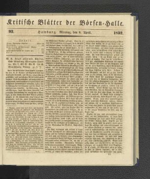 93. 9. April 1832