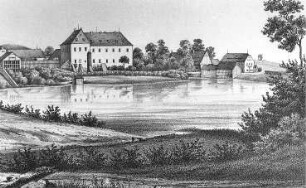 Lübben (Spreewald)-Treppendorf. Bockmühle, Ausschnitt aus Ansichtskarte, um 1933
