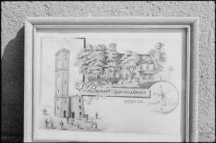Döbeln. Restaurant zum Holländer auf dem Staupitzberg, Ansichtskarte, Repro