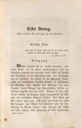 Charitas : neun Kanzelvorträge gehalten während der Faste des Jahres 1851 mehrentheils in der Hauptkirche zu St. Nicolaus in Prag