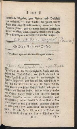 Hecker, Andreas Jakob