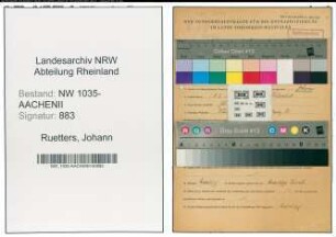 Entnazifizierung Johann Ruetters , geb. 08.03.1890 (Steiger)