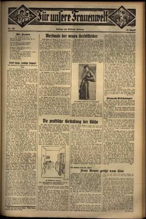 Zweite Ausgabe vom Donnerstag, den 29. August 1935.