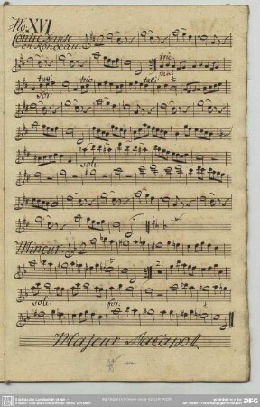 16. Anonymus, Contredanses, D-Dur
