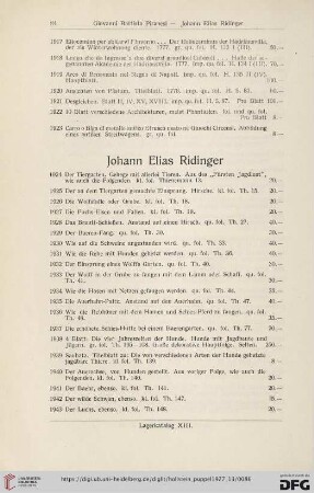 Johann Elias Ridinger (Nr. 1924 - 2044)