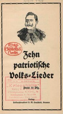 Zehn patriotische Volks-Lieder