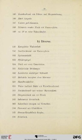 h) Diverse (Nr. 150-350)