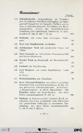 Herrenzimmer (Nr. 119-169)
