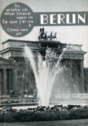 Touristische Werbebroschüre von Berlin