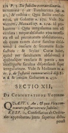 Sectio XII.