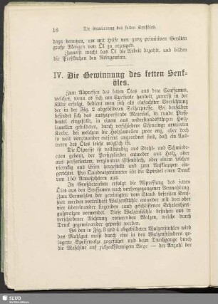 IV. Die Gewinnung des fetten Senföles