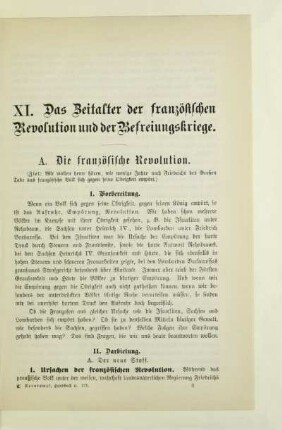 XI. Das Zeitalter der französischen Revolution und der Befreiungskriege