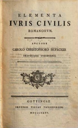 Elementa iuris civilis Romanorum