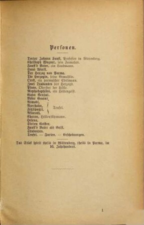 Deutsche Puppenkomödien, 9. Die beiden alten deutschen Volksschauspiele vom Doctor Johann Faust und Christoph Wagner, Faust's Famulus