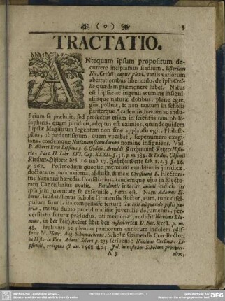 Tractatio
