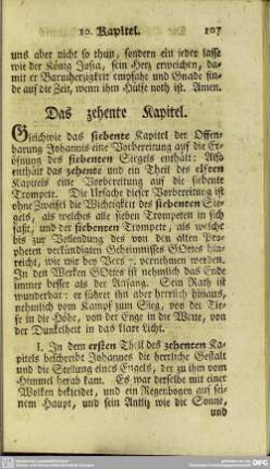 Das zehente Kapitel