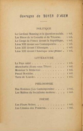 Léon XIII devant l'Allemagne par Heinrich Geffcken