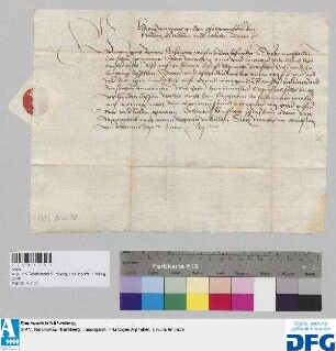 Herzog Ludwig IX. von Bayern-Landshut verkündet der Stadt Nürnberg einen Rechttag mit Lorenz Schürstab zu Landshut und der Witwe Fridmanin vor Erharten Romsteter, Pfleger zum Stain.