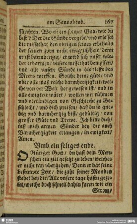 Umb ein seliges ende