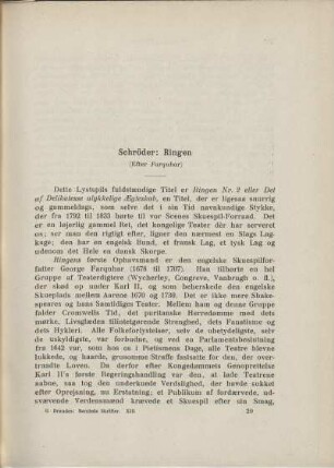 Schröder: Ringen (Efter Farquhar)