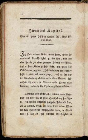 Zweytes Kapitel. Was ein gutes Häkchen werden soll, biegt sich von selbst.