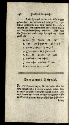 Dreyzehntes Gespräch.